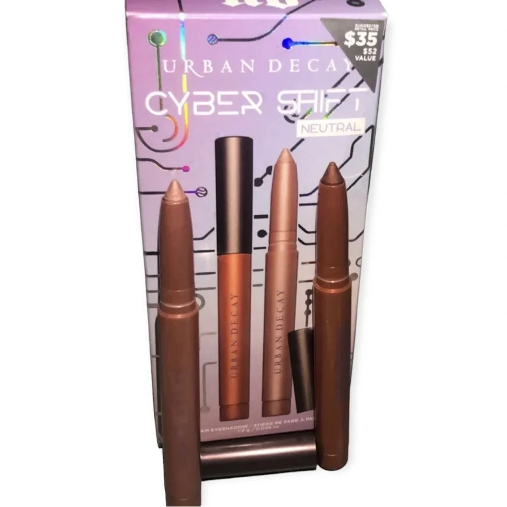 URBAN DECAY Cyber Shift Eyeshadow Stick Duo Neutral 24/7 Popoff & Hardfall